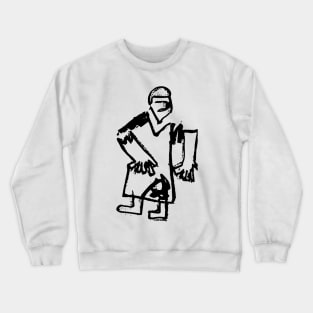 Abuela Doodle Black Crewneck Sweatshirt